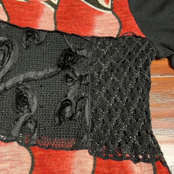 funsport  black long sleeved embellished dress - Picture 10 of 10